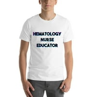 2XL Tri színes hematológiai nővér oktató Rövid ujjú pamut póló meghatározatlan ajándékokkal