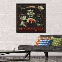 Csillagok háborúja: A Jedi visszatérése-piros vázlat illusztráció fali poszter, 22.375 34