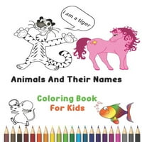 Állatok és nevük Festőkönyv gyerekeknek: Szinte félelmetes állatok, és tanulja meg nevüket gyerekeknek, fiúknak és