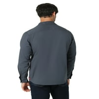Wrangler® férfi hosszú ujjú epikus puha szőtt ing, S-5XL méretű