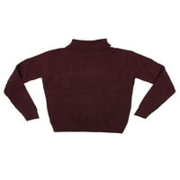 RAY Férfi Slim Fit Kábel kötött pulóver divat pulóverek puha texturált Crewneck garbó hosszú ujjú Pulóver férfiaknak
