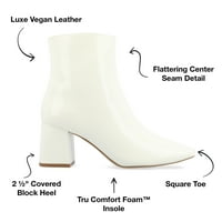 Journee Collection női Haylinn Tru Comfort Foam széles szélessége a cipzáras blokk sarokcsomagokban