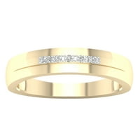 Imperial 1 20ct TDW Diamond 10K sárga arany kő férfi gyűrű