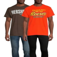Reese & Hershey férfiak és nagy férfiak klasszikus logó grafikus pólóinak, 2-csomag, S-3XL méretű