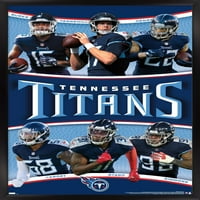 Tennessee Titans-Csapatfal Poszter, 22.375 34 Keretes