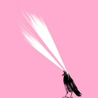 Laser crow női rózsaszín Heather grafikus Racerback Tank Top-Design az emberek M