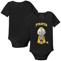 Csecsemő Apró Fehérrépa Fekete Pittsburgh Pirates Gumball Gép Body