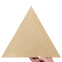 Háromszög befejezetlen alapvető fa alakú, szabályos egyenlő oldalú Equiangular kézműves háromszög, fa üres MDF háromszög