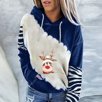 PRINxy Clearance pulóverek alkalmi laza plusz méretű karácsonyi zseb ing aranyos rénszarvas grafikus Pulóver Női esik