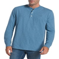 Chaps férfi hosszú ujjú pulóver Henley ing