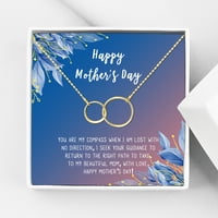 Boldog Anyák napi nyakláncát és kártyakészletét, nyaklánc anyának, ékszer ajándék, ajándék anyának, ajándék neki, anya