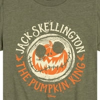 A Rémálom Karácsony Előtt-Jack Skellington Pumpkin King-Ifjúsági Rövid Ujjú Grafikus Póló