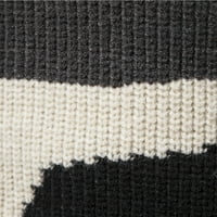 Férfi garbó pulóver színes blokk Alkalmi kötött felsők pulóver fekete Méret XXL
