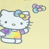 Hello Kitty Rövid Ujjú Póló, 2-Csomag, 4-16-Os Méretben
