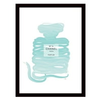 Fashion glam parfüm palack szalag rajz - keretes nyomtatás