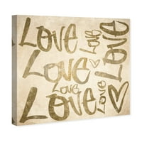 A Runway Avenue tipográfia és idézi a fali művészet vászon nyomtatványokat a 'Love Wild' szerelmi idézetek és mondások