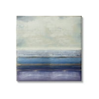 Stupell Industries nyugodt óceáni táj absztrakt nehéz felhők jelenet festmény galéria csomagolt vászon nyomtatott fali