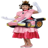 Super Mario Bros. Princess Peach Kart lány Halloween díszes ruha jelmez gyermek, Egy méret
