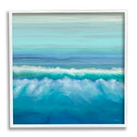 Tengeri óceánhullámú hullámok tengerparti festmény fehér keretes művészeti nyomtatási fal művészet
