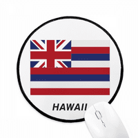 Amerikai állami zászló kontúr Hawaii egérpad asztali irodai kerek szőnyeg számítógéphez