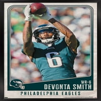 Philadelphia Eagles-DeVonta Smith Fal Poszter, 14.725 22.375 Keretes
