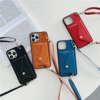 dianhelloya telefon tok multifunkcionális ütésálló puha 3D kártya táska telefon hátsó héj vállpánttal iPhone Pro Pro
