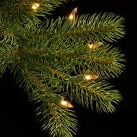 Nemzeti Fa Társaság Előre Megvilágított Mesterséges Karácsonyi Könnycsepp Koszorú, Zöld, Lefelé Eső Douglas Fenyő,