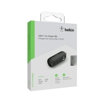 Belkin 18W USB-C autós töltő, fekete