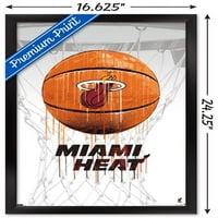 Miami Heat-Csepegtető Kosárlabda Fal Poszter, 14.725 22.375