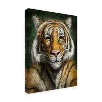 Védjegy Szépművészet 'Tiger Totem' vászon művészete: Patrick Lamontagne