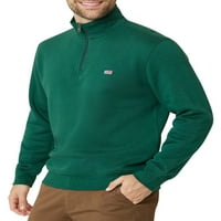 Chaps férfiak mindennapi gyapjú negyedben Zip mockneck pulóver- méretek XS-ig akár 4xB-ig