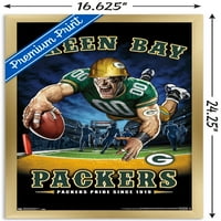 Green Bay Packers-End Zone Fal Poszter, 14.725 22.375