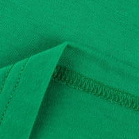 Megfelelő készletek női alkalmi ünnepi nyomtatáshoz laza rövid ujjú felső menta zöld Méret XXL