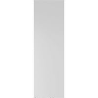 Ekena Millwork 15 W 77 H True Fit PVC Két egyenlő emelt panel redőny, fekete
