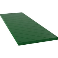 Ekena Millwork 12 W 49 H True Fit PVC Diagonal Slat Modern Style rögzített redőnyök, Viridian Green