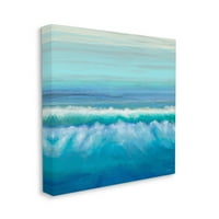 Tengeri óceángörgő hullámok parti festménygaléria csomagolva, vászon nyomtatott fal művészet