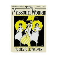 Védjegy képzőművészet 'a Missouri nő, 1916' vászon művészet az American School által