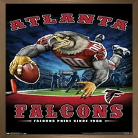 Atlanta Falcons-End Zone Fal Poszter, 14.725 22.375