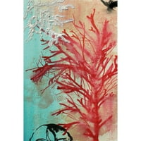 Marmont Hill Red Coral , Christine Lindstrom festmény nyomtatása csomagolt vászonra