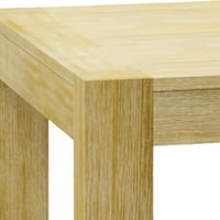 Midtown Concept Ambar 9 darabos terasz téglalap alakú asztalkészlet, Eucalyptus Wood, Ideális beltéri, fekete párnákkal