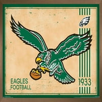 Philadelphia Eagles-Retro Logó Fali Poszter, 22.375 34