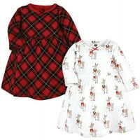 Hudson baba csecsemő és kisgyermek lány pamut ruhák, Fancy Rudolph, kisgyermek