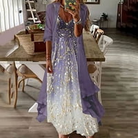 Boho ruha női, női nyári ujjú Smock + ruha két szett hosszú ruha strand Maxi ruha
