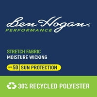 Ben Hogan férfi és nagy férfi teljesítmény Rövid ujjú Fading Print Golf póló, akár 5XL