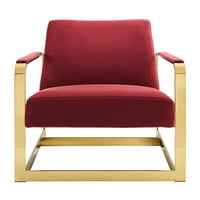 Modway seg Performance bársony akcentus szék arany Gesztenyebarna színben