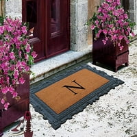 A1HC Természetes gumi és kókuszritű monogrammal ellátott ajtóhoz, a bejárati ajtóhoz, kezelt tartós ajtóhoz, a kültéri