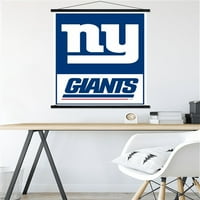 New York Giants-Logo fali poszter mágneses kerettel, 22.375 34