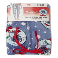 Röviden kijelentette Női Disney Stitch karácsonyi kocogó alvó nadrág