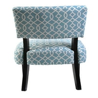 Pride bútor Charlotte Modern mintás nyomtatott szövet kárpitozott akcentussal székek Tömör fa lábakkal