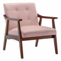 Kényelmi koncepciók foglaljon helyet Natalie Accent szék, gyöngy rózsaszín Szövet Espresso
